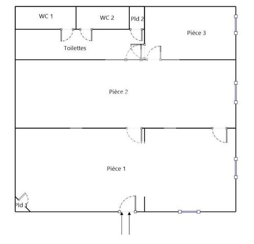 Local commercial à louer - 77.0 m2 - 26 - Drome