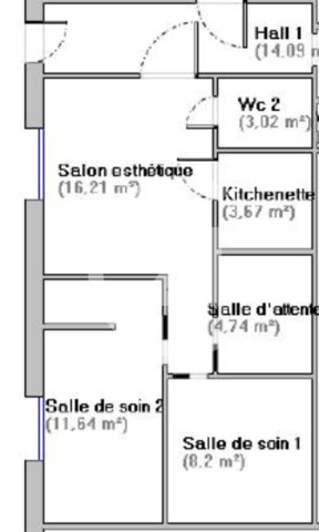 Local commercial à louer - 47.0 m2 - 26 - Drome