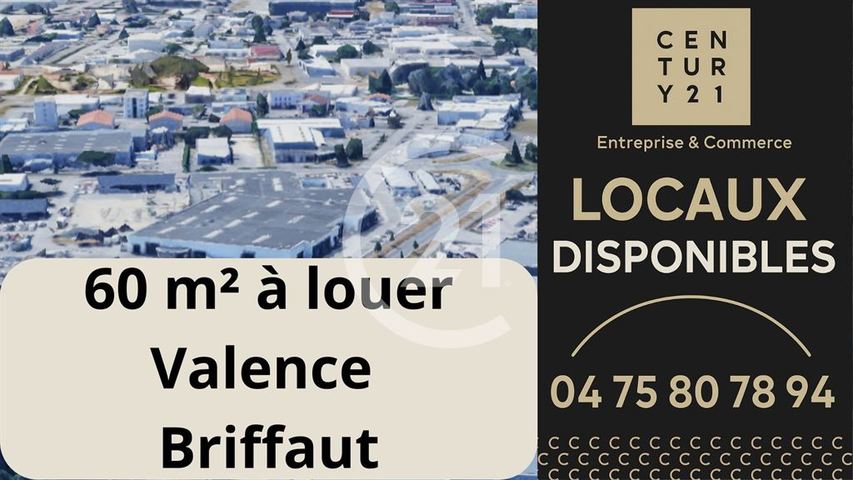 Local commercial à louer - 64.0 m2 - 26 - Drome