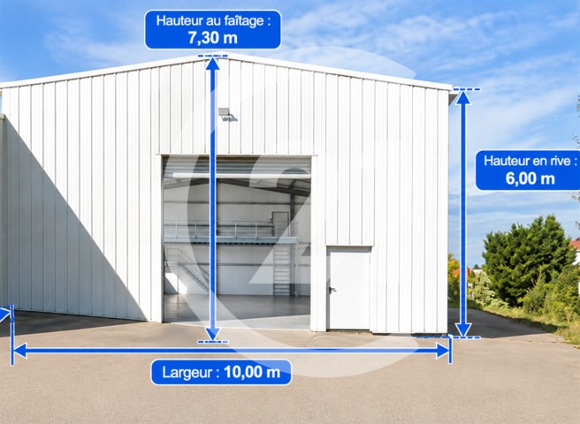 Local industriel à louer - 270.0 m2 - 26 - Drome