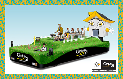Gagnez 2 places sur le char CENTURY 21 de la caravane publicitaire du Tour de France !