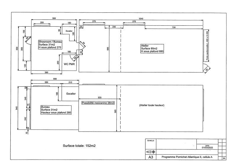 Local d'activité à louer - 153.0 m2 - 44 - Loire-Atlantique