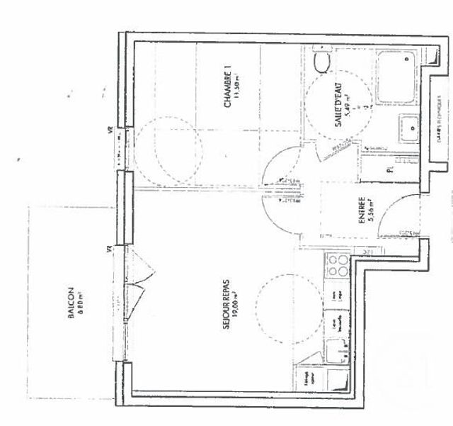 Appartement F2 &agrave; louer - 2 pi&egrave;ces - 41,55 m2 - Melun - 77 - ILE-DE-FRANCE