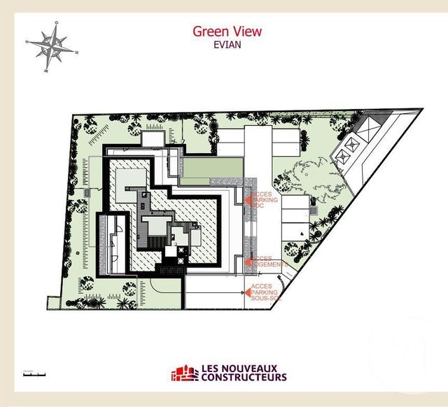 Appartement F4 &agrave; vendre - 4 pi&egrave;ces - 92,46 m2 - Evian Les Bains - 74 - RHONE-ALPES