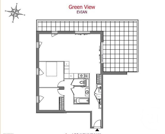 Appartement F4 &agrave; vendre - 3 pi&egrave;ces - 81,67 m2 - Evian Les Bains - 74 - RHONE-ALPES