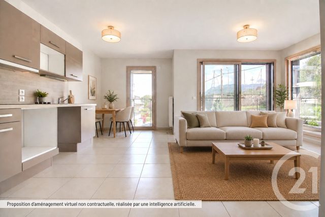 Appartement F3 &agrave; vendre - 3 pi&egrave;ces - 58,56 m2 - Evian Les Bains - 74 - RHONE-ALPES