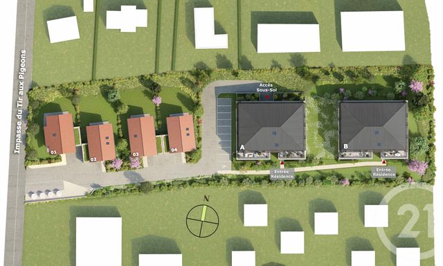 Appartement T4 &agrave; vendre - 3 pi&egrave;ces - 57,06 m2 - Evian Les Bains - 74 - RHONE-ALPES