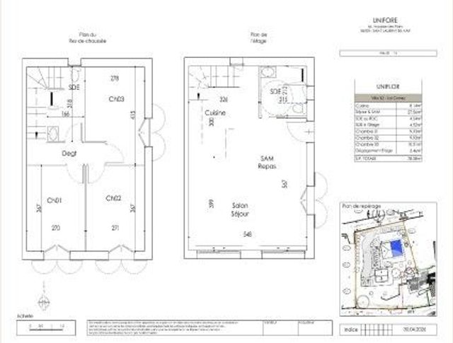 Maison &agrave; vendre - 4 pi&egrave;ces - 78,58 m2 - Le Rouret - 06 - PROVENCE-ALPES-COTE-D-AZUR