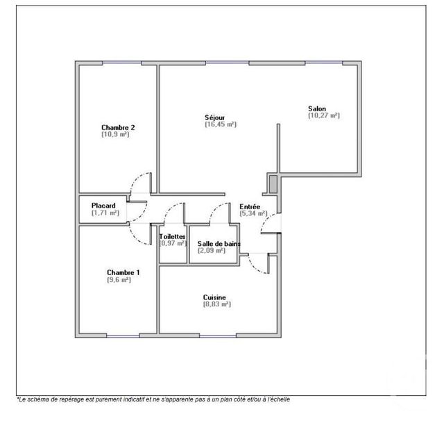 Appartement F4 à vendre - 4 pièces - 66,16 m2 - Pierrefitte Sur Seine - 93 - ILE-DE-FRANCE