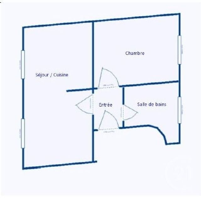 Appartement F2 &agrave; vendre - 2 pi&egrave;ces - 48,50 m2 - St Denis - 93 - ILE-DE-FRANCE