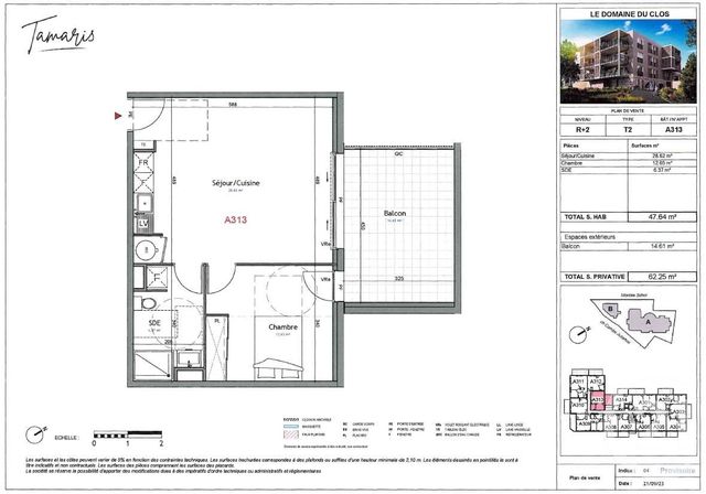 Appartement T2 à vendre - 2 pièces - 47,64 m2 - Ales - 30 - LANGUEDOC-ROUSSILLON