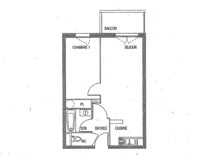 Appartement F2 &agrave; vendre - 2 pi&egrave;ces - 39,32 m2 - Ales - 30 - LANGUEDOC-ROUSSILLON