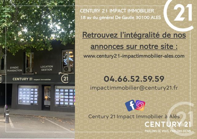 Appartement Studio &agrave; louer - 1 pi&egrave;ce - 20,18 m2 - Ales - 30 - LANGUEDOC-ROUSSILLON
