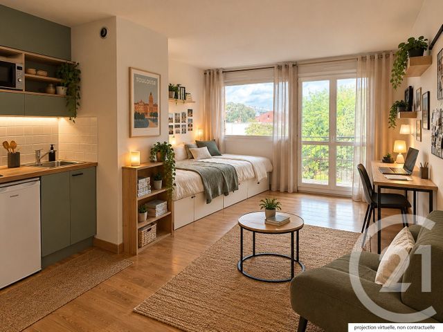 Appartement T1 &agrave; vendre - 1 pi&egrave;ce - 31,91 m2 - Toulouse - 31 - MIDI-PYRENEES