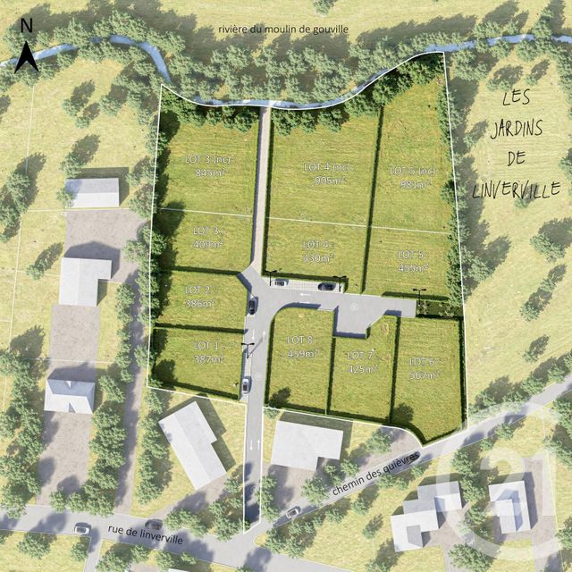 terrain - GOUVILLE SUR MER - 50