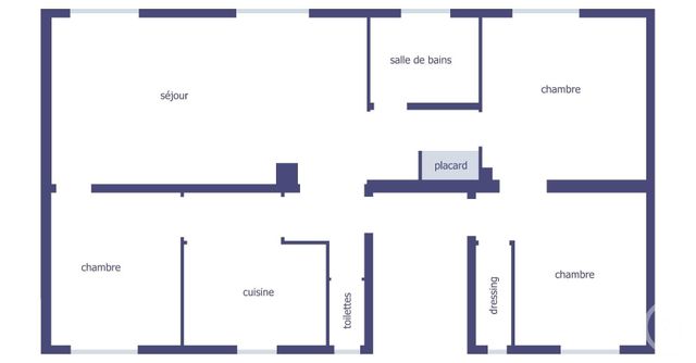 Appartement F4 à vendre - 5 pièces - 88,30 m2 - Paris - 75019 - ILE-DE-FRANCE