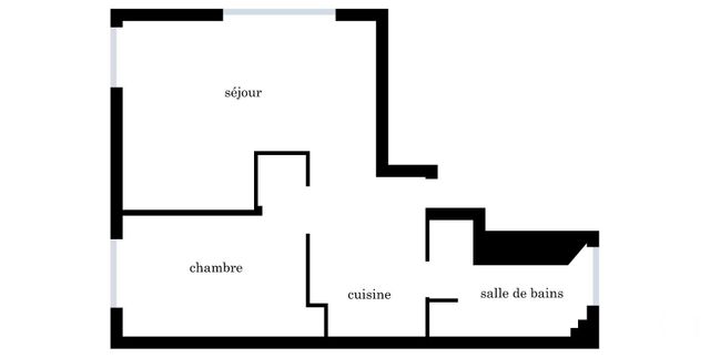 Appartement F2 &agrave; vendre - 2 pi&egrave;ces - 41,58 m2 - Paris - 75019 - ILE-DE-FRANCE