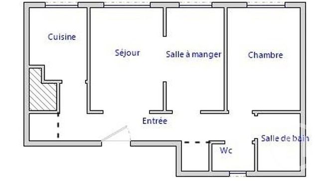 Appartement F3 &agrave; vendre - 3 pi&egrave;ces - 61,08 m2 - Paris - 75019 - ILE-DE-FRANCE
