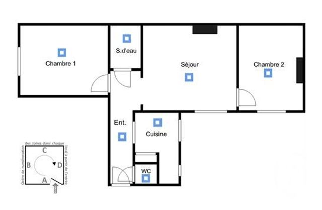Appartement F3 &agrave; vendre - 3 pi&egrave;ces - 49,54 m2 - Paris - 75020 - ILE-DE-FRANCE