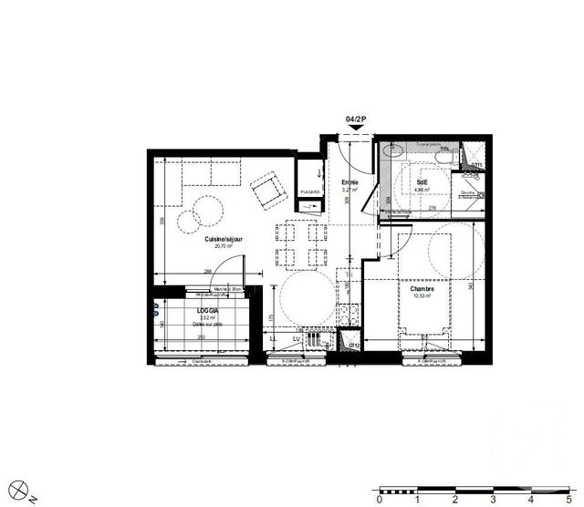 Appartement F2 &agrave; louer - 2 pi&egrave;ces - 39,38 m2 - Strasbourg - 67 - ALSACE