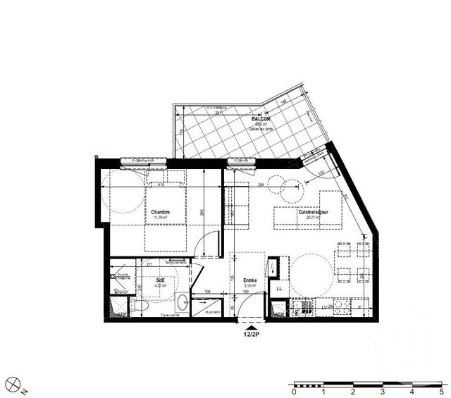 Appartement F2 &agrave; louer - 2 pi&egrave;ces - 42,26 m2 - Strasbourg - 67 - ALSACE