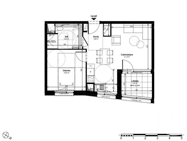 Appartement F2 &agrave; louer - 2 pi&egrave;ces - 41 m2 - Strasbourg - 67 - ALSACE