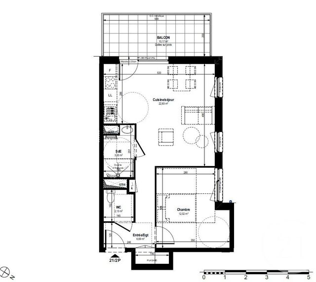 Appartement F2 &agrave; louer - 2 pi&egrave;ces - 47 m2 - Strasbourg - 67 - ALSACE