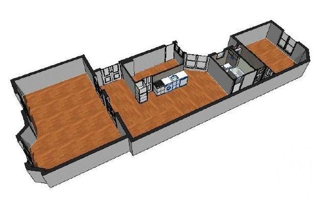 Appartement F4 &agrave; vendre - 4 pi&egrave;ces - 97,26 m2 - Paris - 75015 - ILE-DE-FRANCE
