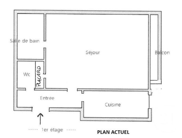 Appartement T1 &agrave; vendre - 1 pi&egrave;ce - 39,15 m2 - Paris - 75015 - ILE-DE-FRANCE