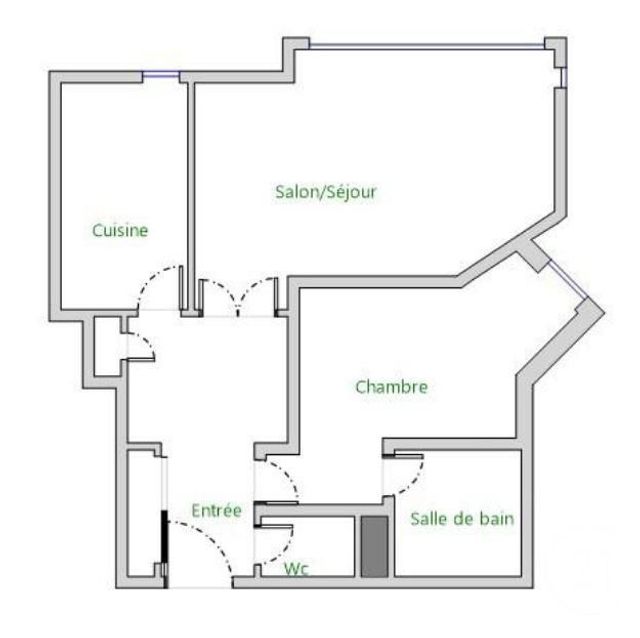 Appartement &agrave; vendre - 2 pi&egrave;ces - 47,04 m2 - Paris - 75015 - ILE-DE-FRANCE