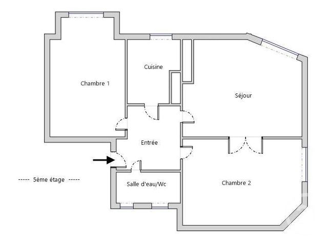 Appartement &agrave; vendre - 3 pi&egrave;ces - 44,27 m2 - Paris - 75015 - ILE-DE-FRANCE
