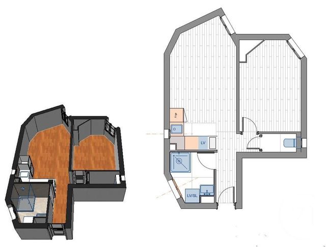 Appartement &agrave; vendre - 2 pi&egrave;ces - 31,94 m2 - Paris - 75015 - ILE-DE-FRANCE