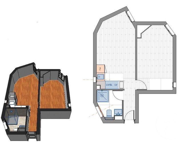 Appartement &agrave; vendre - 2 pi&egrave;ces - 31,94 m2 - Paris - 75015 - ILE-DE-FRANCE