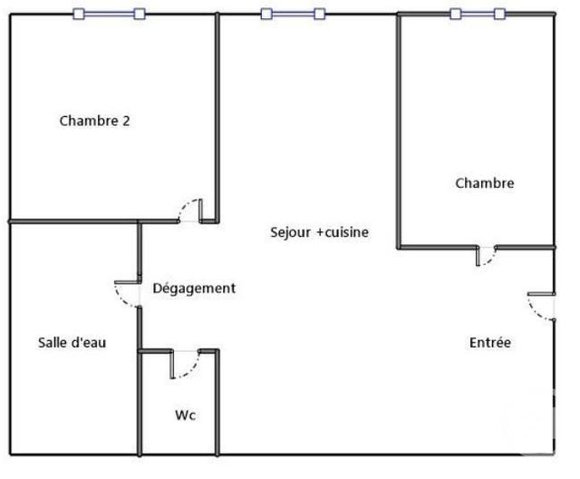 Appartement &agrave; vendre - 3 pi&egrave;ces - 48,01 m2 - Paris - 75015 - ILE-DE-FRANCE
