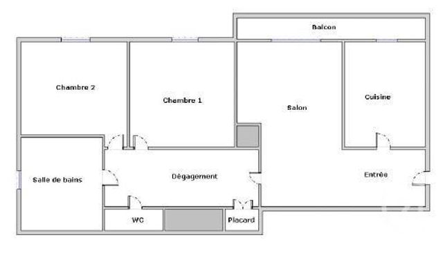 Appartement &agrave; vendre - 3 pi&egrave;ces - 53,40 m2 - Paris - 75015 - ILE-DE-FRANCE