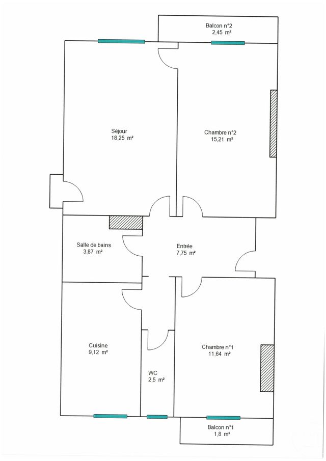 Appartement F3 &agrave; vendre - 3 pi&egrave;ces - 68,34 m2 - Nice - 06 - PROVENCE-ALPES-COTE-D-AZUR