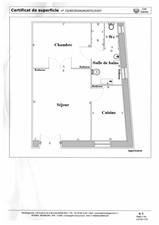 Appartement F2 à vendre - 2 pièces - 39,50 m2 - Nice - 06 - PROVENCE-ALPES-COTE-D-AZUR