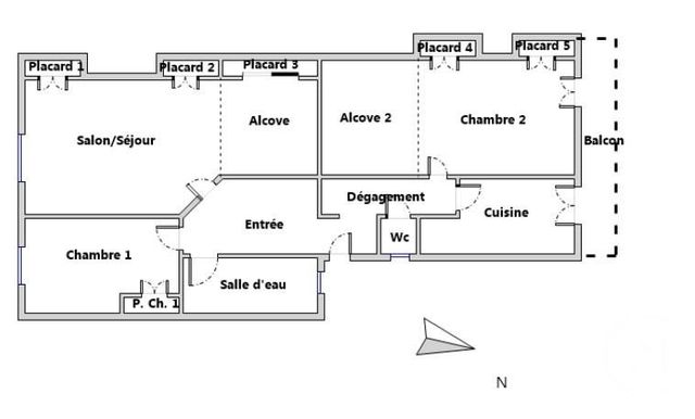 Appartement F3 &agrave; vendre - 3 pi&egrave;ces - 77,03 m2 - Lyon - 69005 - RHONE-ALPES