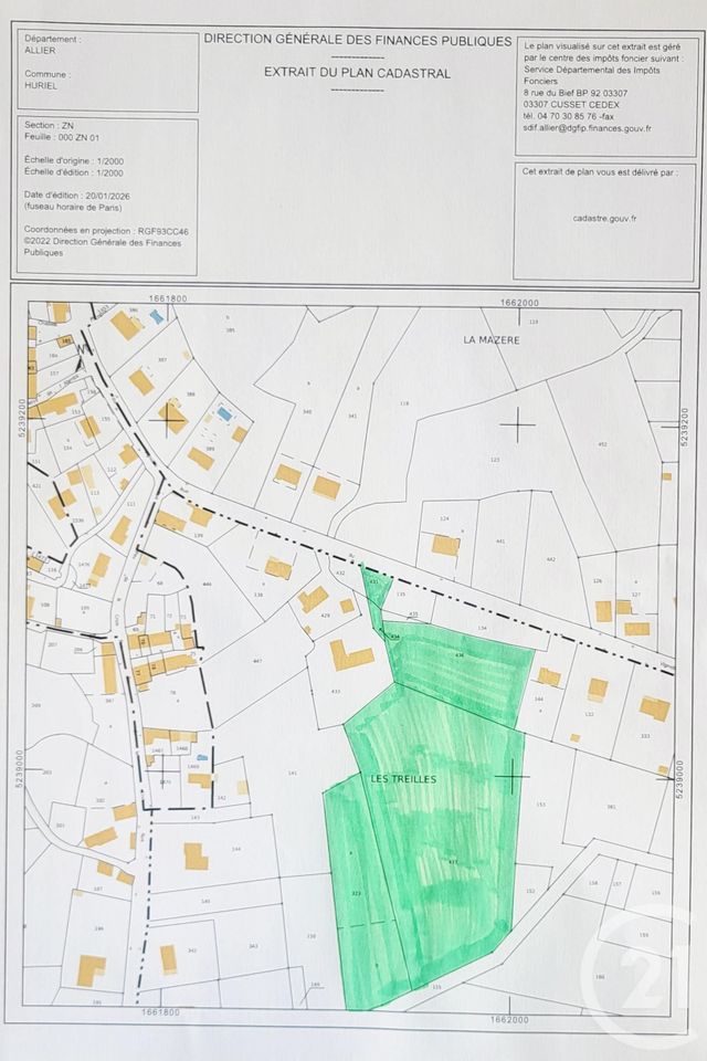 Terrain &agrave; vendre - 19795 m2 - Huriel - 03 - AUVERGNE
