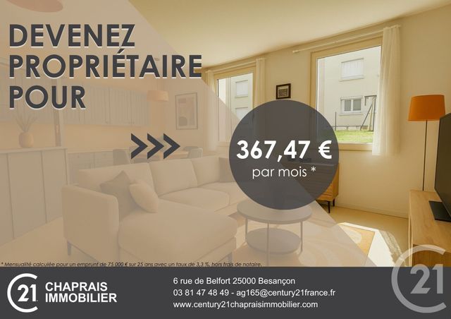 Appartement Studio à vendre - 1 pièce - 31,74 m2 - Besancon - 25 - FRANCHE-COMTE