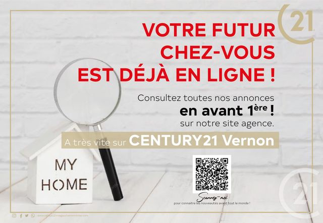 Appartement à vendre - 3 pièces - 47,86 m2 - Vernon - 27 - HAUTE-NORMANDIE