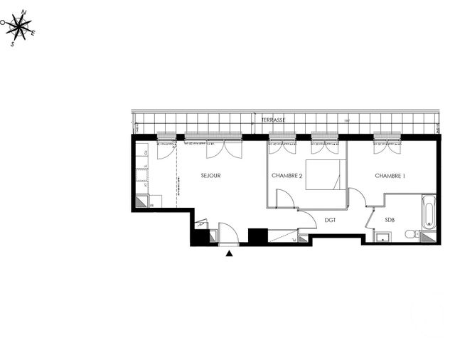 Appartement F3 à vendre - 3 pièces - 59,17 m2 - Maisons Laffitte - 78 - ILE-DE-FRANCE