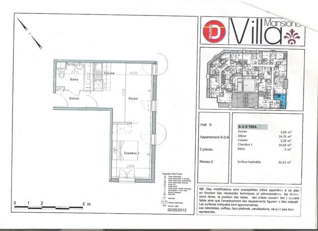 Appartement F2 &agrave; louer - 2 pi&egrave;ces - 35,53 m2 - Maisons Laffitte - 78 - ILE-DE-FRANCE