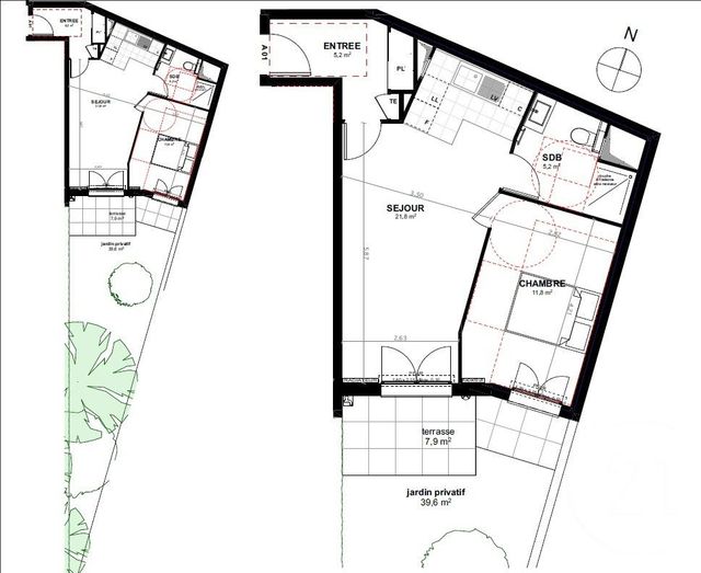 Appartement F2 &agrave; vendre - 2 pi&egrave;ces - 44 m2 - Maisons Laffitte - 78 - ILE-DE-FRANCE