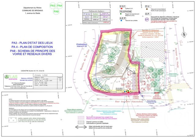 Terrain &agrave; vendre - 1000 m2 - Brignais - 69 - RHONE-ALPES