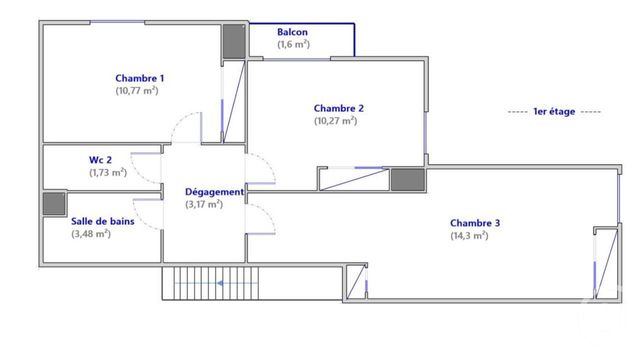 Appartement a louer colombes - 4 pièce(s) - 87.5 m2 - Surfyn