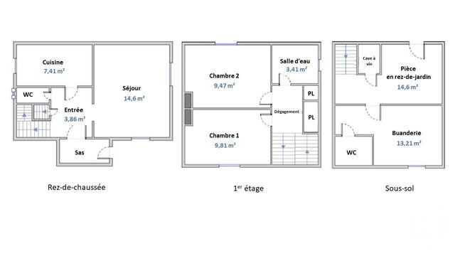 Maison a louer colombes - 3 pièce(s) - 85.1 m2 - Surfyn