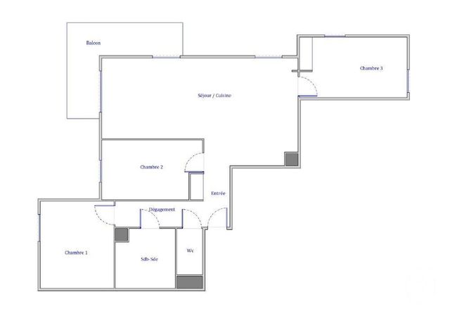 Appartement F4 &agrave; vendre - 4 pi&egrave;ces - 82,48 m2 - Colombes - 92 - ILE-DE-FRANCE
