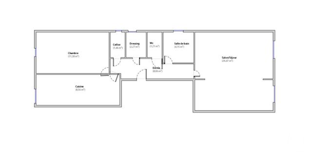 Appartement &agrave; vendre - 3 pi&egrave;ces - 63,57 m2 - Colombes - 92 - ILE-DE-FRANCE