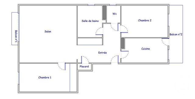 Appartement F3 &agrave; vendre - 3 pi&egrave;ces - 63,73 m2 - Colombes - 92 - ILE-DE-FRANCE